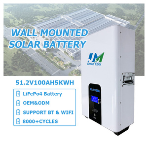 Batterie de stockage d'énergie domestique murale LiFePO4 48V 100Ah avec CAN séparé, <span class=keywords><strong>service</strong></span> OEM/ODM JM Factory, pour système solaire 10-20kW - Product Image 3