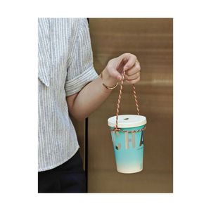 Clean and neat seagrass cup handle strap Handmade Eco-friendly jute wholesale Cup strap holder Jute stand <b>String</b> cheap price - Product Image 5