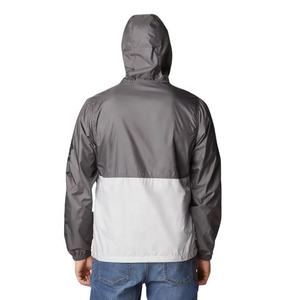 Men Color Blocked <b>Hooded</b> <b>Soft</b> <b>Shell</b> <b>Jacket</b> Zip Fly Water Resistant Polyester Outdoor Wear Regular Fit All Seasons - Product Image 2