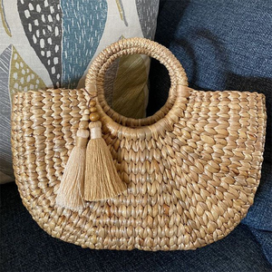 Sacs à main modernes pour femmes, sac à main en jonc de mer écologique, fabrication OEM acceptée, logo personnalisé, usine au Vietnam, HNH Craft - Product Image 3