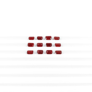 Rubis naturels de Bangkok, octogones calibrés 3x5mm, pierres précieuses de rubis naturelles facettées pour la fabrication de bijoux, prêtes à l'emploi - Product Image 3