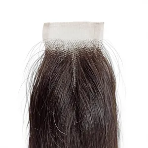 Closure en dentelle HD 2x6 pour cheveux indiens, lisses, vierges Remy, noirs naturels doux - Product Image 1