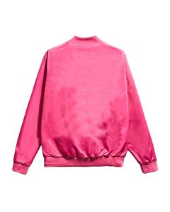 Veste bomber en satin pour homme de haute qualité, vente en gros personnalisée, style streetwear, vestes universitaires en soie tendance pour homme - Product Image 6