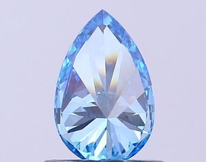 Diamante Cultivado en Laboratorio CVD en Forma de Pera, Color Azul Intenso, Claridad VVS2, Pulido Excelente, Gema Suelta de Lujo Premium - Product Image 2