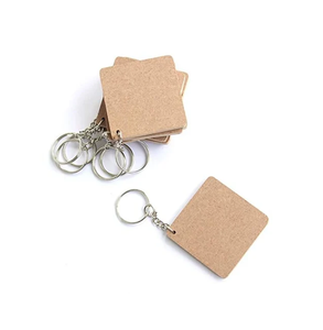 Most Selling MDF <b>Keyring</b> Bike And Car Keys Wholesale MDF Keychain Customized Logo MDF <b>Keyring</b> - Product Image 3
