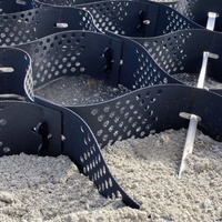 Système de confinement cellulaire Geocell à haute capacité de charge pour la construction routière en zones à fort trafic