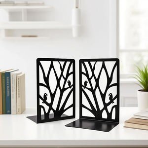 Porte-livres géométriques modernes en métal, décoratifs et portables, pour le bureau et la décoration intérieure - Product Image 5