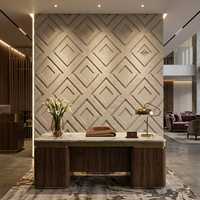 Carreaux muraux mats modernes carrés à motif géométrique pour usage intérieur et extérieur, revêtement mural MCM pour salon