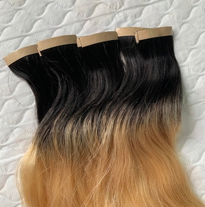 CDYHAIR Extensions de cheveux humains vietnamiennes à bandes, lisses naturelles, qualité supérieure, double trame machine, texture ondulée douce et fluide - Product Image 3