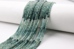 Cuentas de Rondelle facetadas de grandidierita natural de 3,5mm para la fabricación de joyas - Product Image 6