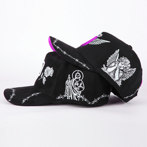 High Quality Custom Vintage Classic Embroidery Logo 5 Panel Suede <b>Baseball</b> <b>Cap</b> Curved Brim Sports - Product Image 5