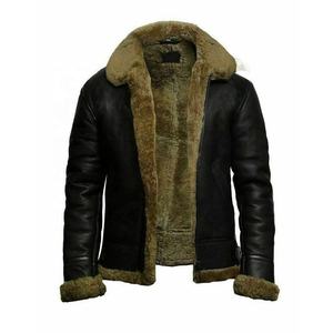 Chaqueta Bomber para hombre, venta al por mayor, personalizada, informal, cuello levantado con cremallera y piel, disponible en colores personalizados - Product Image 1