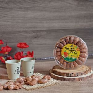 163g <b>Round</b> <b>Gift</b> <b>Box</b> of Organic Premium Unshelled Roasted Cashew Nuts W180 Buttery & Salty - Direct Factory Wholesale Price - Product Image 4