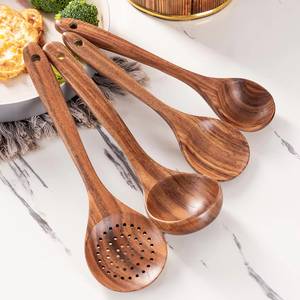 Handmade Natural Wooden <b>Cooking</b> Spoon Eco-Friendly Non-Stick High Heat Resistant Kitchen <b>Utensil</b> <b>Set</b> Wholesale OEM ODM Supplier - Product Image 5
