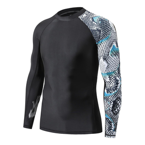 High Performance <b>Mens</b> Rash Guard Full Sleeve Breathable Gym <b>Compression</b> <b>Shirt</b> Manufacturer Supply - Product Image 3