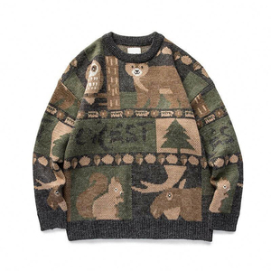 Pull en laine/viscose tricoté sur mesure pour homme, fabriqué par le fabricant, col haut, chaud, respirant, séchage rapide, anti-rides, pour l'automne et l'hiver - Product Image 6