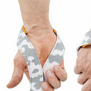 Sangles de musculation blanches camouflage pour haltérophiles, support de poignet pour tractions, sangles de force robustes pour entraînement intensif - Product Image 4