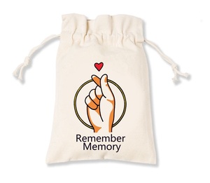 ถุงหูรูดขนาดเล็กกระเป๋าขนาดเล็กถุงบรรจุขนมผ้าฝ้ายธรรมดา - Product Image 1