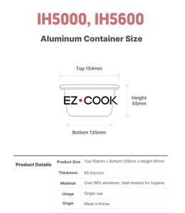 Conteneur en aluminium pour cuiseur à ramen (600 pièces) – Ensemble de bols à ramen abordable, compact, pour restauration rapide, idéal pour la planification d'événements, robuste - Product Image 3