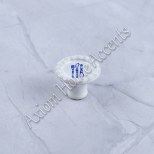 Decorative <b>Ceramic</b> <b>Knobs</b> With Unique Floral Designs for Cabinet <b>Drawer</b> Handles by Axiom Home Accents - Product Image 6