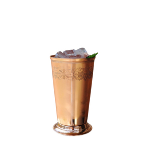 แก้วมิ้นท์จูลเพลพิมพ์ลายดอกไม้ขอบประดับลูกปัด สำหรับเสิร์ฟค็อกเทล ของขวัญงานแต่งงาน อุปกรณ์บาร์ เครื่องดื่มเบียร์ แก้วจูลเพล - Product Image 2
