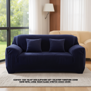 Funda de Sofá de Terciopelo de Tamaño Personalizado, Cubierta de Muebles de Poliéster para el Hogar, Hotel, Sala de Estar, Funda Elástica para Sofá - Product Image 3