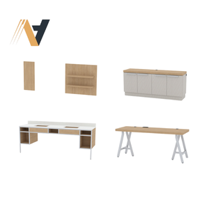Ensemble de meubles de chambre d'hôtel de qualité commerciale, bureau de travail, construction en MDF, pour la rénovation de la chambre d'hôtes, modèle hôtelier - Product Image 4