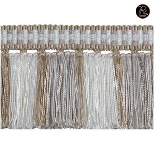 Flecos de Rafia de Lujo con Borde de Encaje Bordado, Adornos Decorativos Hechos a Mano y Sostenibles para Sarees, Trajes y Vestidos - Product Image 5