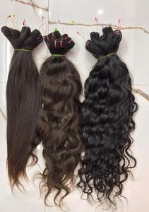 Perruque de cheveux naturels indiens bruts ondulés de 10 à 32 pouces, haute densité, noirs naturels, doux, soyeux et durables - Product Image 5