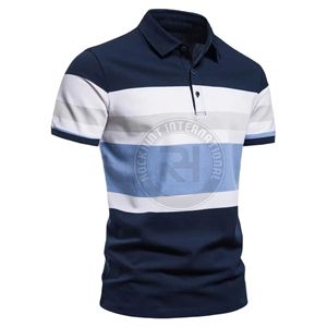 โรงงาน OEM รับผลิตเสื้อโปโลปักโลโก้ตามสั่ง ผ้าฝ้าย 220 กรัม สีพื้นเรียบ สำหรับกอล์ฟ กีฬากลางแจ้ง ลำลอง ธุรกิจ - Product Image 2