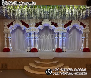 Tamilian <b>Wedding</b> Stage Back <b>Frames</b> Custom Buy High Quality Trending South Indian <b>Wedding</b> Event Fiber Back <b>Frames</b> Manufacturers - Product Image 3