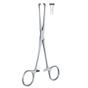 Pinzas para Tejidos Allis de Alta Calidad, 6 Pulgadas, Acero Inoxidable, Manual, Instrumentos Quirúrgicos de Primera Clase, Gris, Rocks Dental - Product Image 3