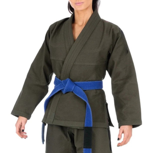 Premium Olive Green Jiu Jitsu Gi Uniform 450GSM Pearl Weave <b>Men</b> Women BJJ <b>Kimono</b> Set Martial Arts Suit Custom Logo Wholesale - Product Image 6