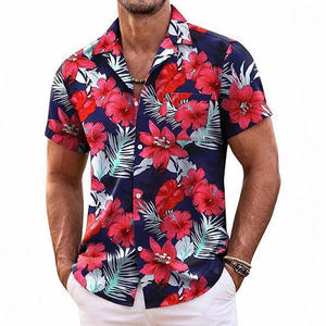 Fashion Men Hawaiian <b>Shirt</b> Short Sleeve Streetwear Print Striped <b>Patchwork</b> Summer Chic Blouse 2026 Man Beach <b>Shirt</b> - Product Image 3