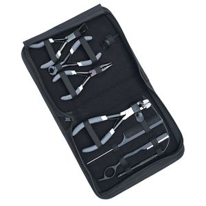 Kit d'outils pour extensions capillaires : Pince à micro-perles, Pince à décollement de kératine, Pince à bandes adhésives, Outil à boucles, Rasoir, Peigne à doigts pour séparation - Product Image 1