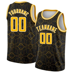 Maillot de basket-ball personnalisé sublimé unisexe sans manches col rond respirant en polyester avec nom et numéro d'équipe - Product Image 1