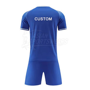 Ensemble d'uniformes de football durables avec coutures renforcées, coupe confortable, fabriqué en matériau respirant, adapté aux matchs - Product Image 2
