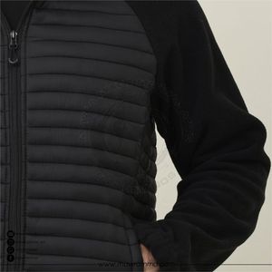 Veste matelassée hybride pour homme avec logo personnalisé, coupe ajustée, veste thermique d'hiver pour l'extérieur, imperméable, veste hybride rembourrée unisexe - Product Image 5