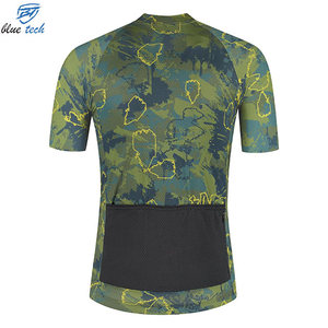 Custom Logo Print Cycling Jersey Men Breathable Quick Dry Bike Jersey Bicycle Clothing with Sublimation Printing Logo - Product Image 4