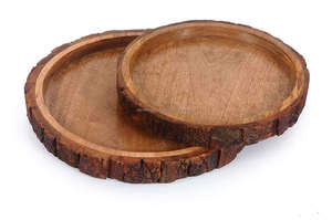 Plateau de service en bois décoratif fait à la main idéal pour le petit déjeuner Brunch dîner thé Table basse fêtes maison cuisine décor - Product Image 4