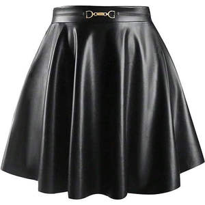 Jupes en cuir pour femmes, service OEM, logo personnalisé, respirantes, longueur midi, en cuir de vache véritable, pour occasions spéciales - Product Image 1