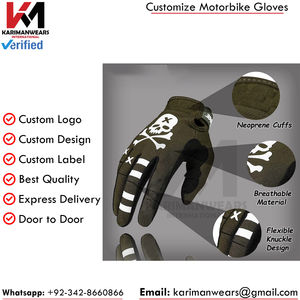 Guantes de Motocross MTB de Alto Rendimiento, Antideslizantes, Resistentes a Impactos en las Palmas y Nudillos, Tejido Transpirable, Dedos Completos - Product Image 2