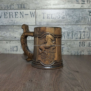 Taza de Madera con Diseño de Caballo, Taza de Madera Rústica con Temática Ecuestre, Precio Directo de Fábrica - Product Image 5
