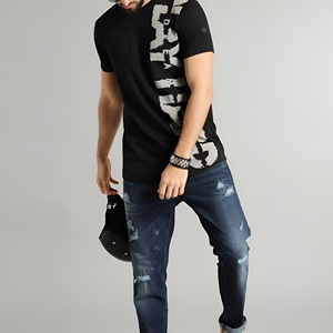 T-shirt unisexe imprimé graphique 100% coton, coupe décontractée, col rond, manches courtes, style streetwear décontracté, t-shirt confortable et tendance - Product Image 2