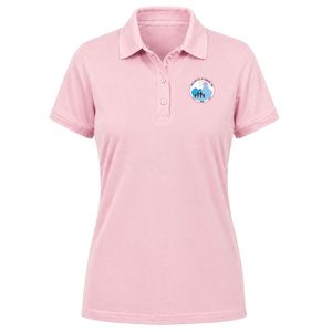เสื้อโปโลปักลาย Pink Jack & Jill Crest แขนสั้น คอปก ติดกระดุมด้านหน้า น้ำหนักเบา สวมใส่สบาย เหมาะสำหรับทีมสโมสร - Product Image 1