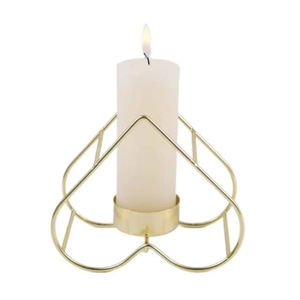 Candelabro de metal de la más alta calidad, con 3 cabezas, para velas cónicas, soporte decorativo para centro de mesa, para el hogar y eventos. - Product Image 4