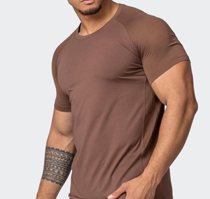 Custom <b>compression</b> <b>shirts</b> <b>men</b> athletic OEM design polyester quick dry breathable fabric for high intensity workout training - Product Image 4