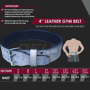 เข็มขัดยกน้ำหนัก Low Moq แบบสั่งทำพิเศษ เข็มขัดยกน้ำหนักสำหรับออกกำลังกายกลางแจ้ง - Product Image 5