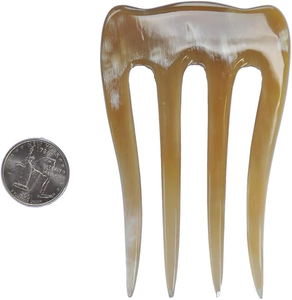 Épingle à cheveux en corne de buffle naturelle, style classique moderne, robuste, faite à la main, accessoire écologique, élégante pour chignons, CRAFT Fête des Mères - Product Image 5