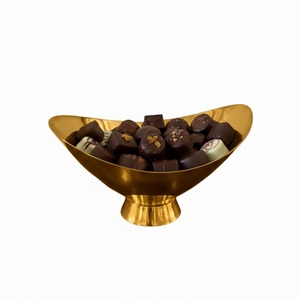 Elegante Juego de Regalo de Bombones en Tazón de Metal Dorado Martillado, Centro de Mesa para Bodas y Fiestas, Plato para Dulces Hecho a Mano de Primera Calidad en Oferta - Product Image 4